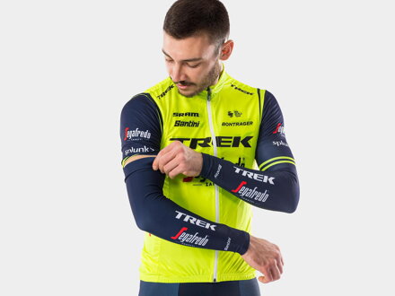 Manchons de bras Bontrager Santini Trek-Segafredo bleus