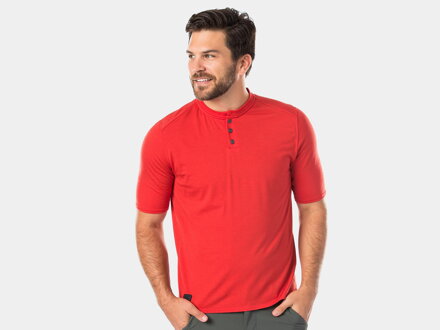 Maillot Bontrager Adventure Henley rouge