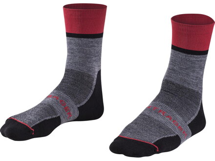 Bontrager Chaussettes Race Crew Wool gris