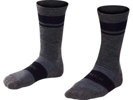 BONTRAGER Chaussettes Trek Race Crew Cushioned Merino Wool gris