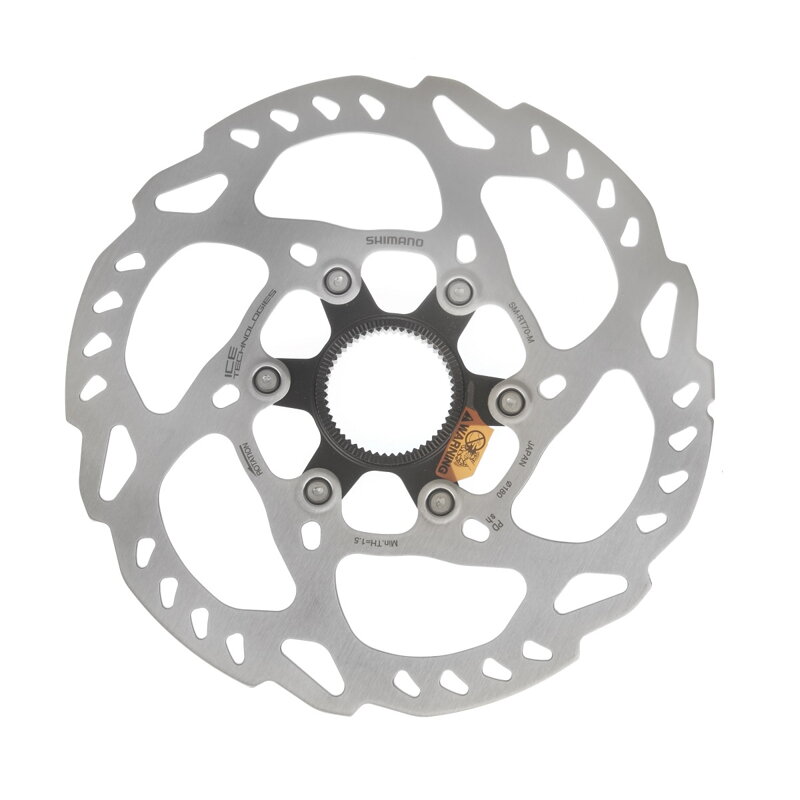 Disque de frein SHIMANO SM-RT70 180mm Center Lock Ice Tech (serré extérieurement)