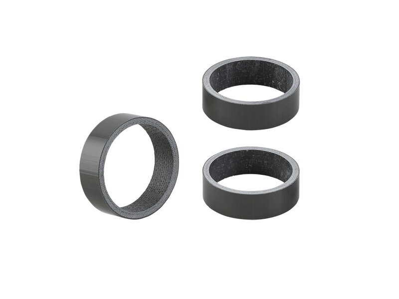 Entretoise de jeu de direction Bontrager 10 mm en carbone - Paquet de 3 - Carbone