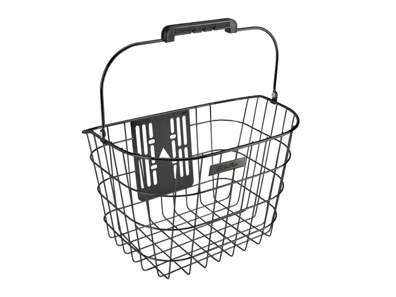 Panier en fil d'acier inoxydable Electra Front QR - Noir