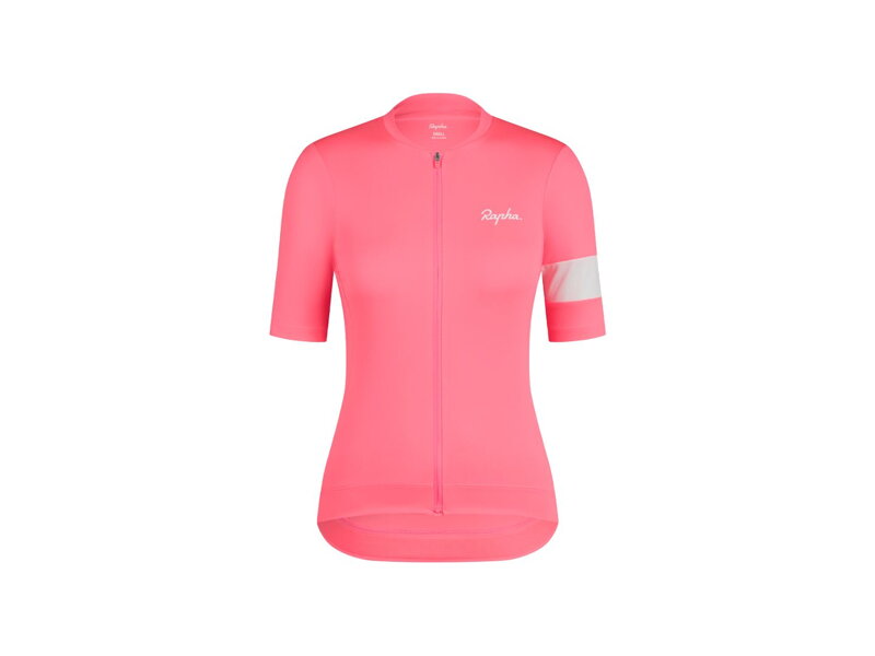 Maillot de cyclisme femme Rapha Core - Visibilité Rose/blanc