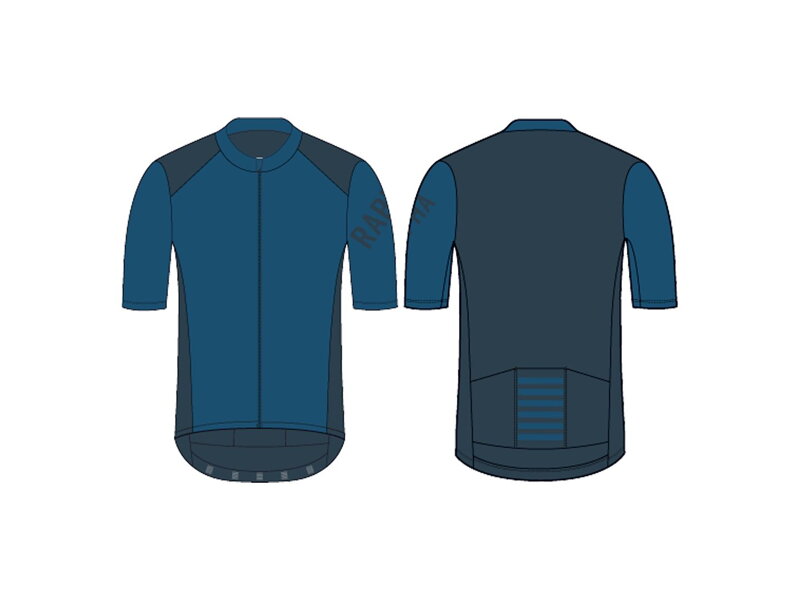 Maillot de cyclisme d'entraînement Rapha Pro Team - Bleu foncé/Noir