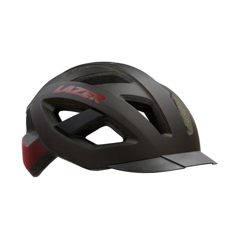 Casque CAMELEON noir mat/rouge